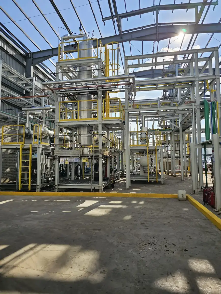 Inside the refining block